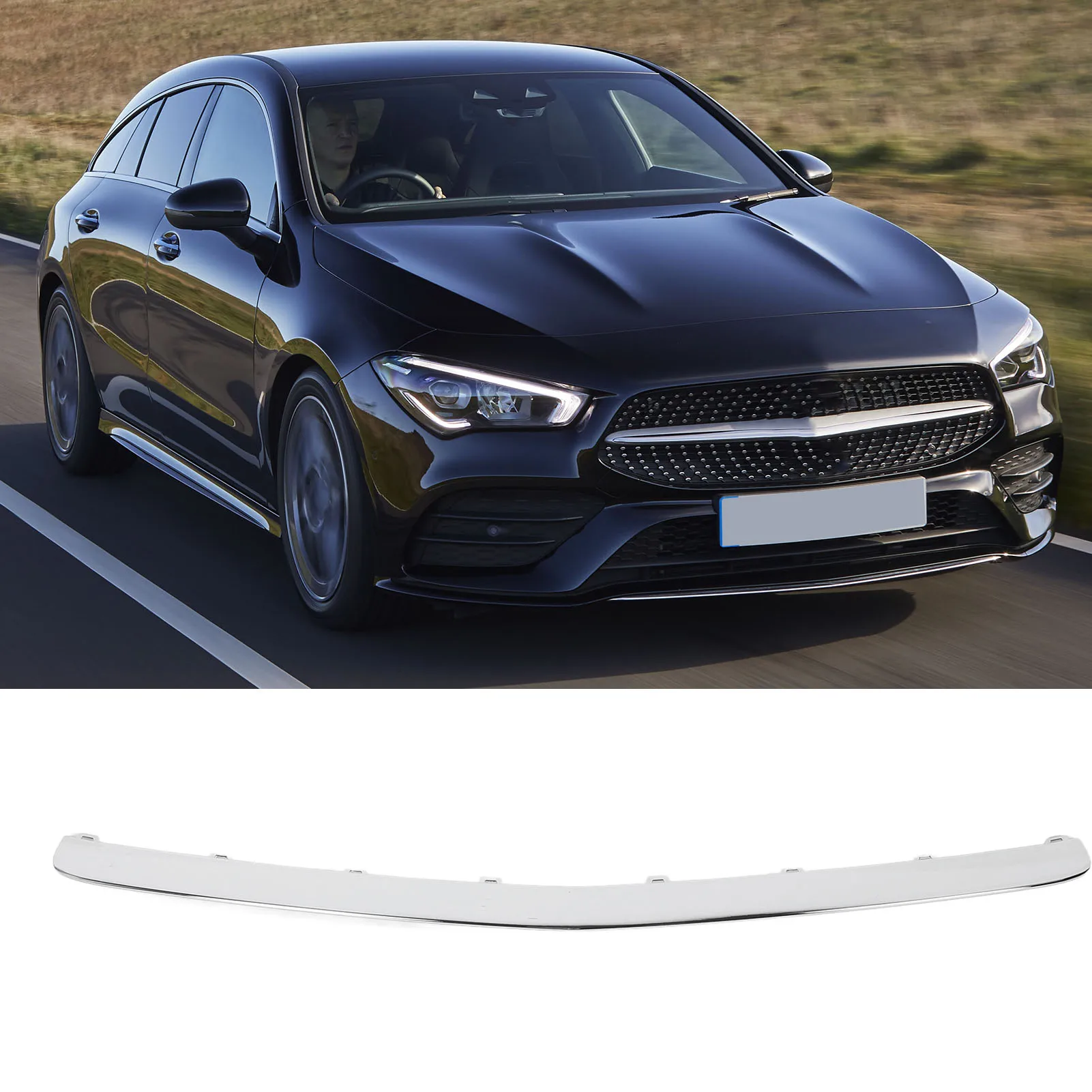 

Нижняя центральная накладка переднего бампера, устойчивая к царапинам, для A-Class W177 AMG Line Pre-Facelift 2019-2022