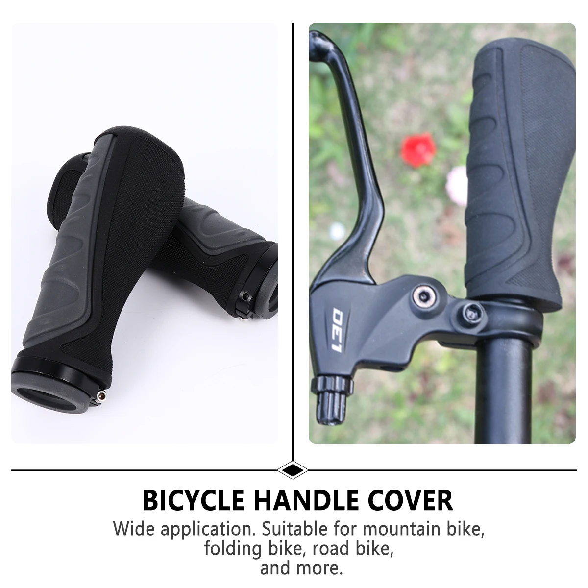

2 Pcs Bicycle Grip Bike Handlebar Covers Mountain Grips Folding Rubber Supplies Child