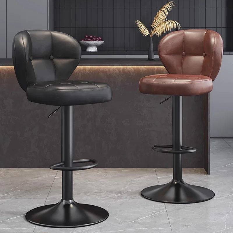 

Minimalist Modern Bar Stools Nordic Ergonomic Relaxing Comfortable Bar Chairs Aesthetic Soft Sillas Para Comedor Bar Furniture