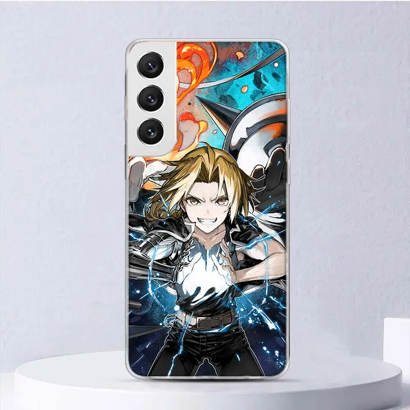 Fullmetal Alchemist Anime Soft Case For Samsung Galaxy S24 S23 S22 S21 Ultra S20 FE S10 Plus Phone Cover S9 S8 + S10E Funda Coqu