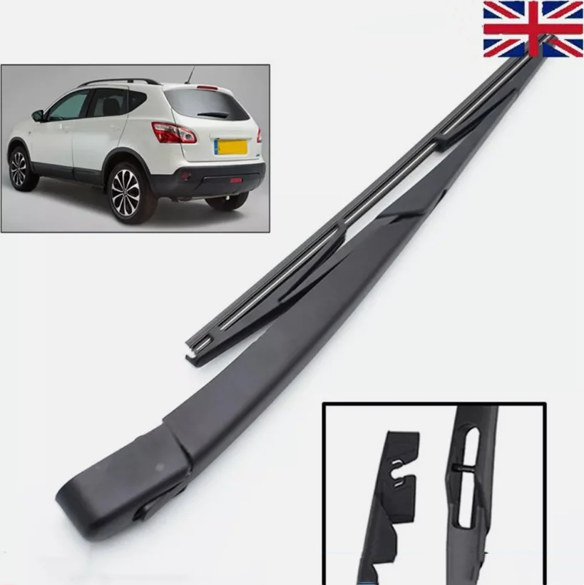 

12" Rear Windscreen Wiper Arm Blade Set Kit For Nissan Qashqai J10 2006-2013 Windscreen Washer Parts Car Accessories