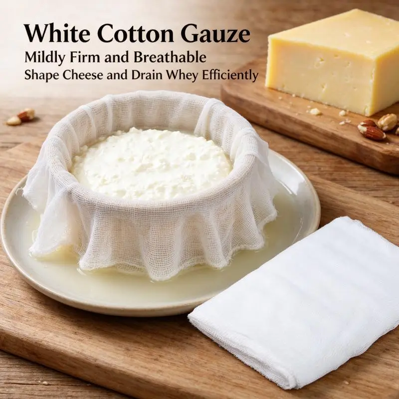1.5/2/3/4yards Unbleached Precut Cheesecloth Muslin Cloth Reusable Strainer for Baking Cooking Juicing Cheese Making Tea Filter