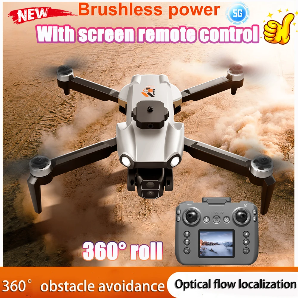 

2025 Upgrade New Drone with Screen 8K Professional 8K HD Camera 5G WIFI FPV Video UAV Aerial Photography RC Dron S119 MAX 5KM
