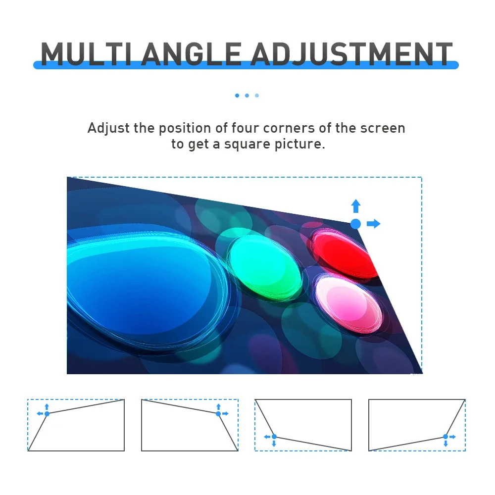 Vivicine P15 DLP 4K Proyektor 3D Android 9.0 4G 32G Portabel Sinar Siang Hari Zoom 5G Wifi LED BT Airplay Proyektor Video Game