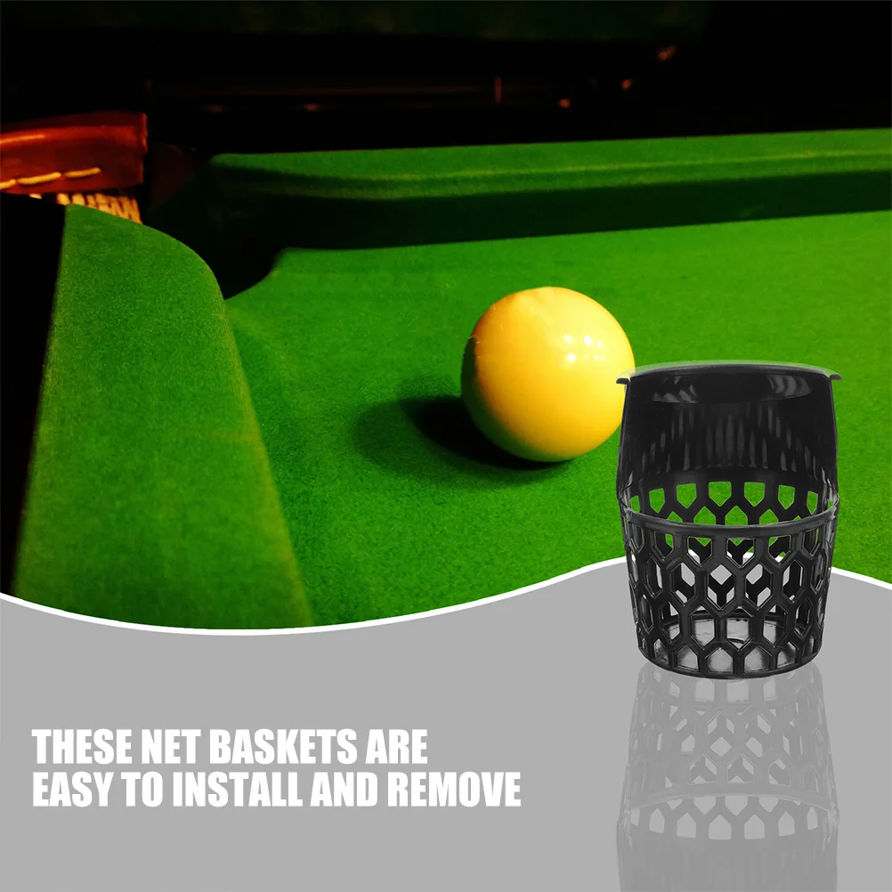 2 قطعة سلة إسقاط لطاولة بلياردو صافي حقيبة كرة بلاستيكية مخزن سلة التهوية شبكة تصميم لملحقات طاولة البلياردو