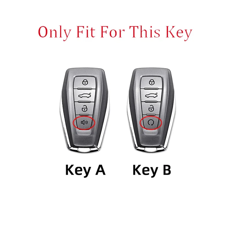 Alloy Remote Car Key Cover Case For Geely Coolray 2023 Emgrand Dashboard Geometry Lk67 Ec820 Gx3 2021 2022 Keychain Accessories