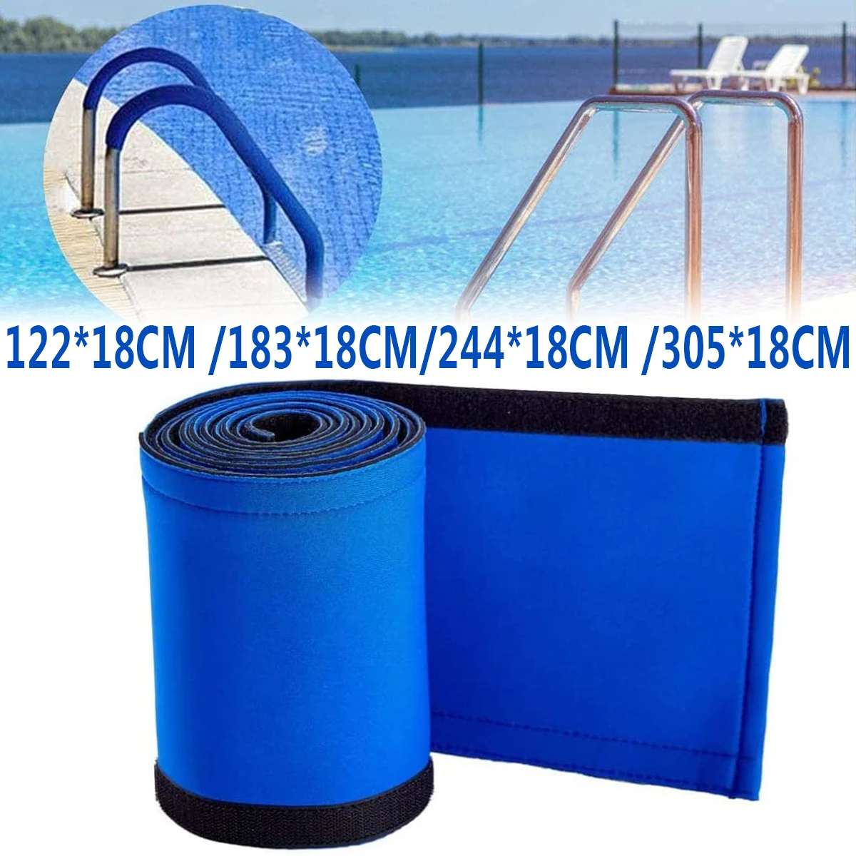 

Swimming Pool Hand Rail Cover Soft Comfortable Pool Armrest Cover Protective Safety Pool Hand Rail Grip Covers Reduce Sliding