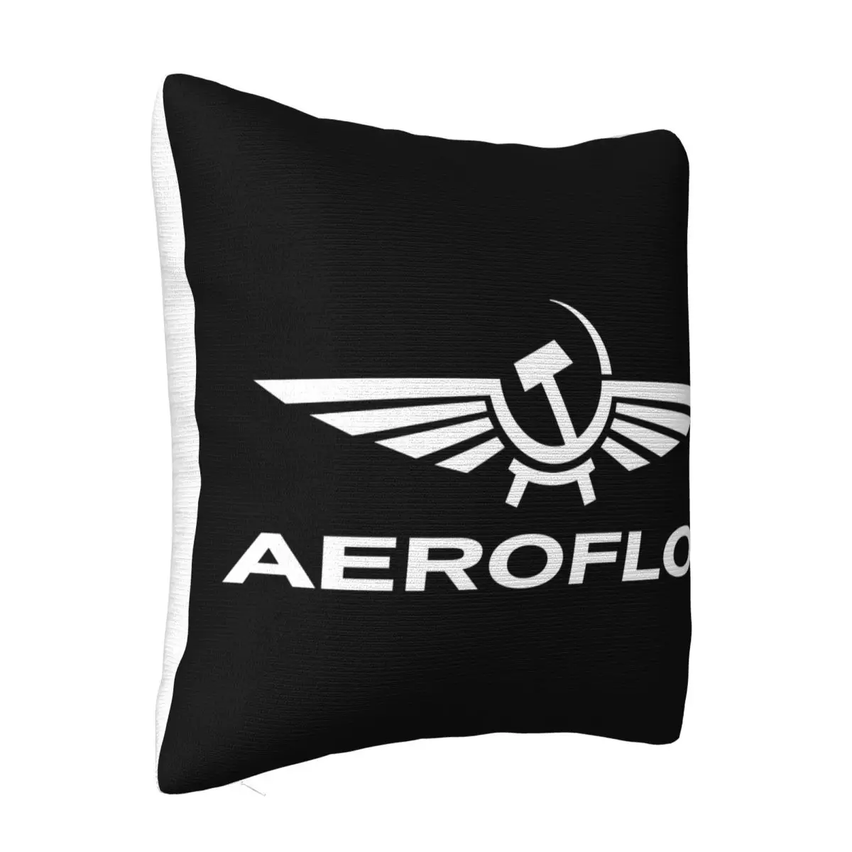 New Russia Soviet Airlines Aeroflot Mens Black Size Oversize Style Retro Slim Fit Boy Retro Pillow Case