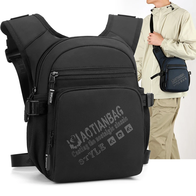 

Outdoor Chest Bag Men Travel Large Sling Backpack Sport Hiking Trekking Climbing Cycling Motorcycle Shoulder Bag College Daypack