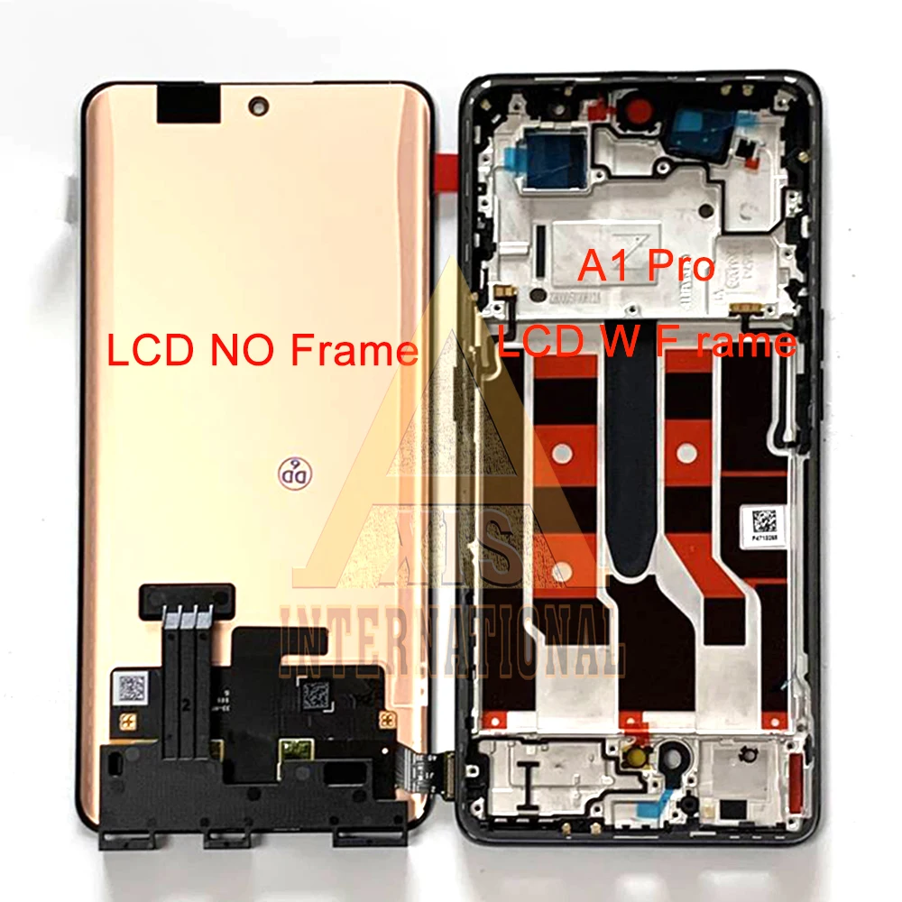 6.7\'\' Amoled Original For Oppo A1 Pro A1Pro LCD Display Screen Touch Panel Digitizer For Realme 10 Pro+ Plus LCD Display Frame