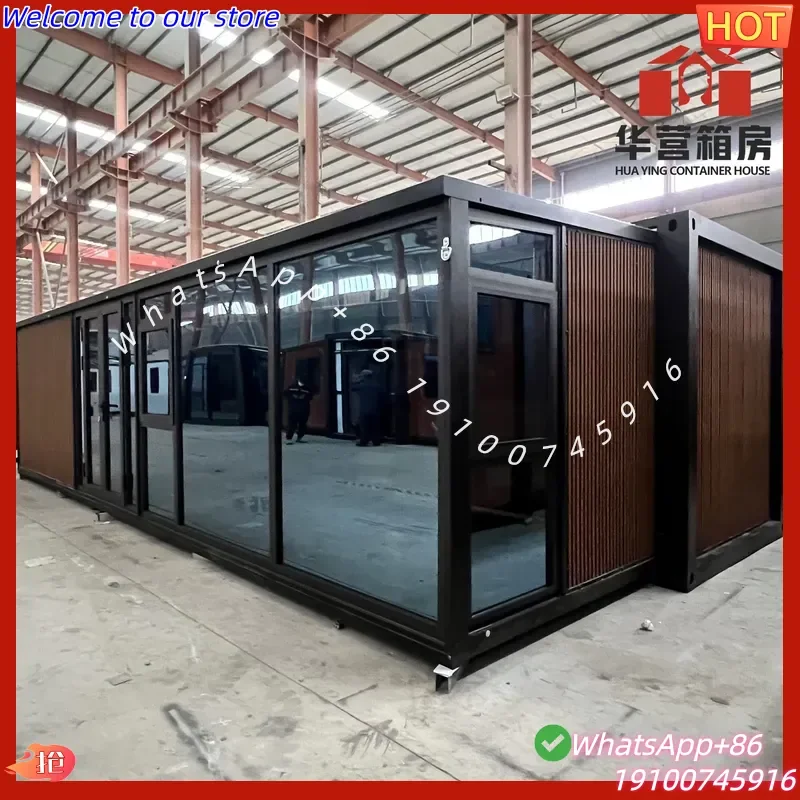 2026CE Wholesale 40ft Expandable Container House Prefabricated Villa with Foldable Steel Sandwich Panel Made in China