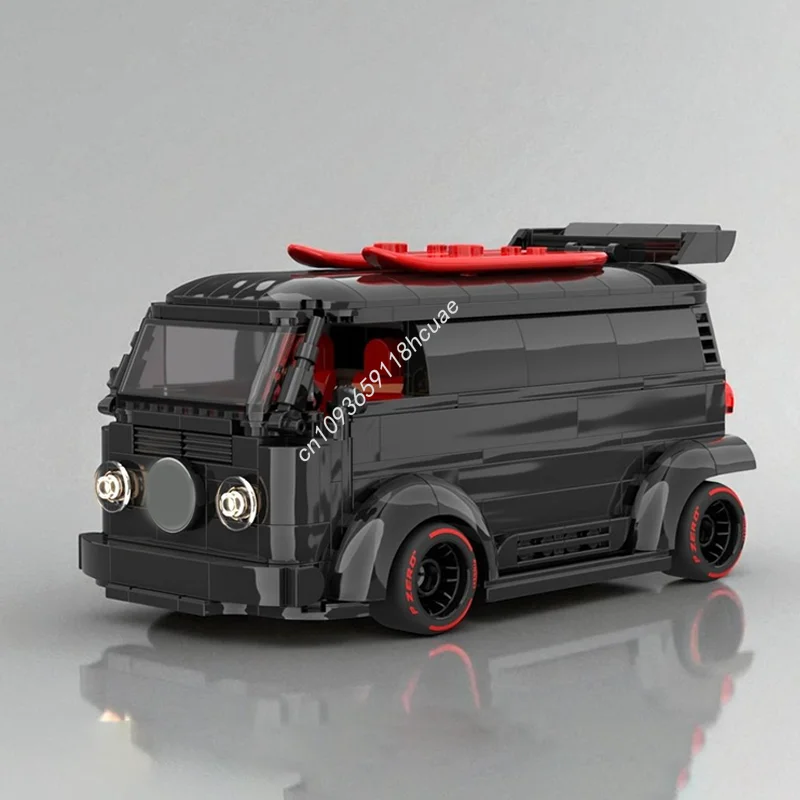 

449 шт. MOC Volkswagenes Transporter T2 Widebody City Champions Супер модель автомобиля Строительные блоки Детские модульные игрушки Рождественские подарки