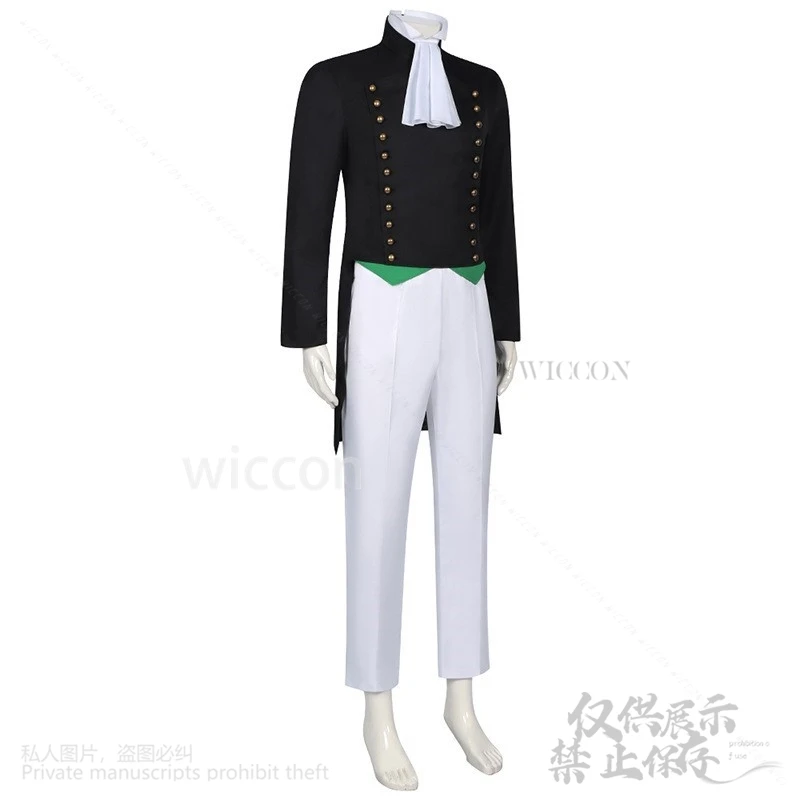 Sieglinde Sullivan Cosplay Black Anime Butler Costume Jacket Pants Bow Tie@Lifelike// cosHalloween Christmas Party Customized