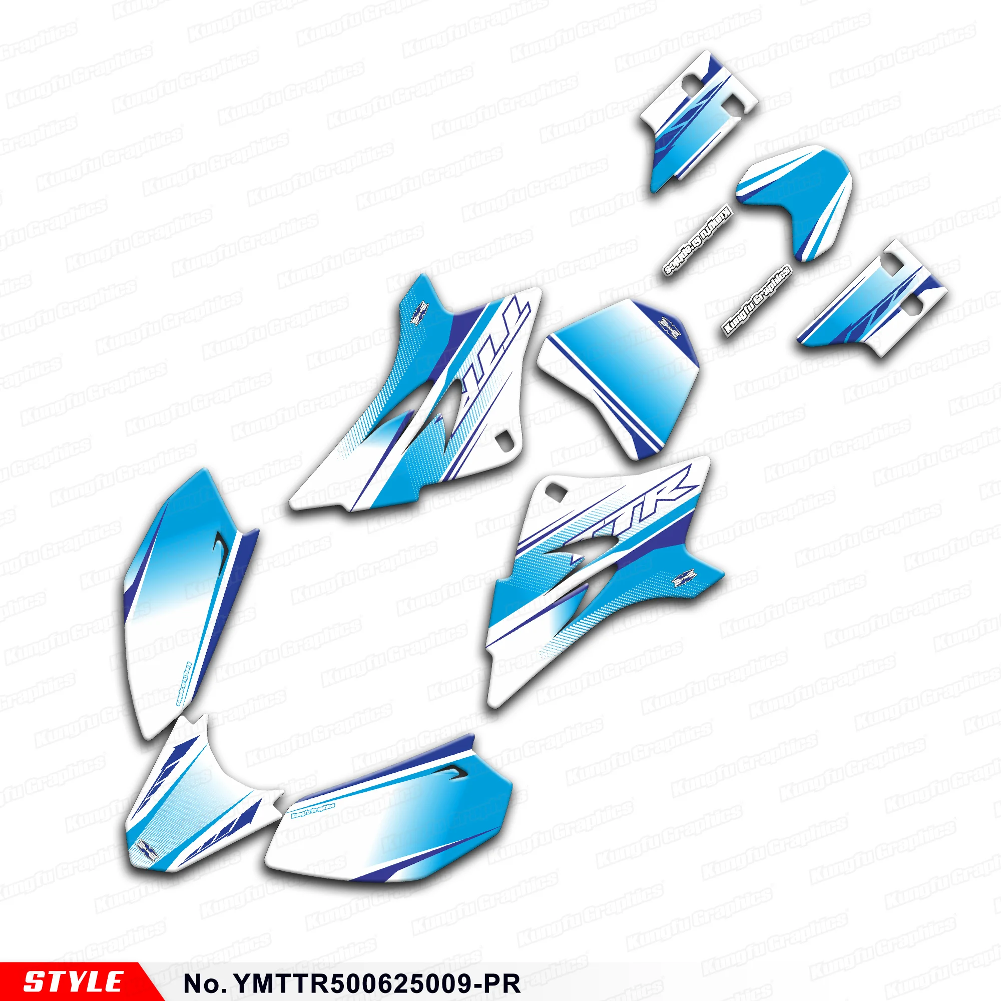

JY RACING Personalized Graphics Sheet Stickers Complete for Yamaha TT-R50E TTR 50 TT-R50 2006-2026, Repair, YMTTR500625009-PR