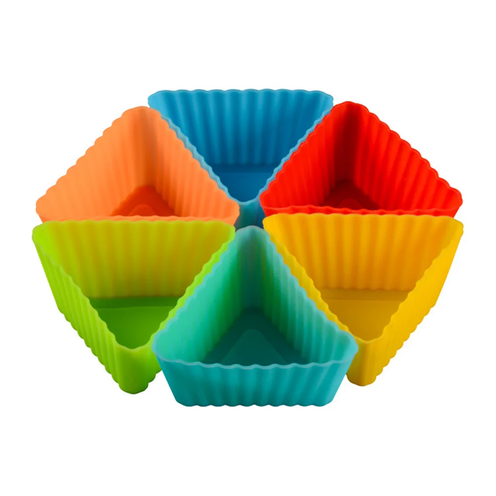 

Silicone Cake Mold Muffin Cupcake Fondant Baking Pudding Polymer Clay DIY Non Stick Oven Safe Reusable Food Grade Flexible