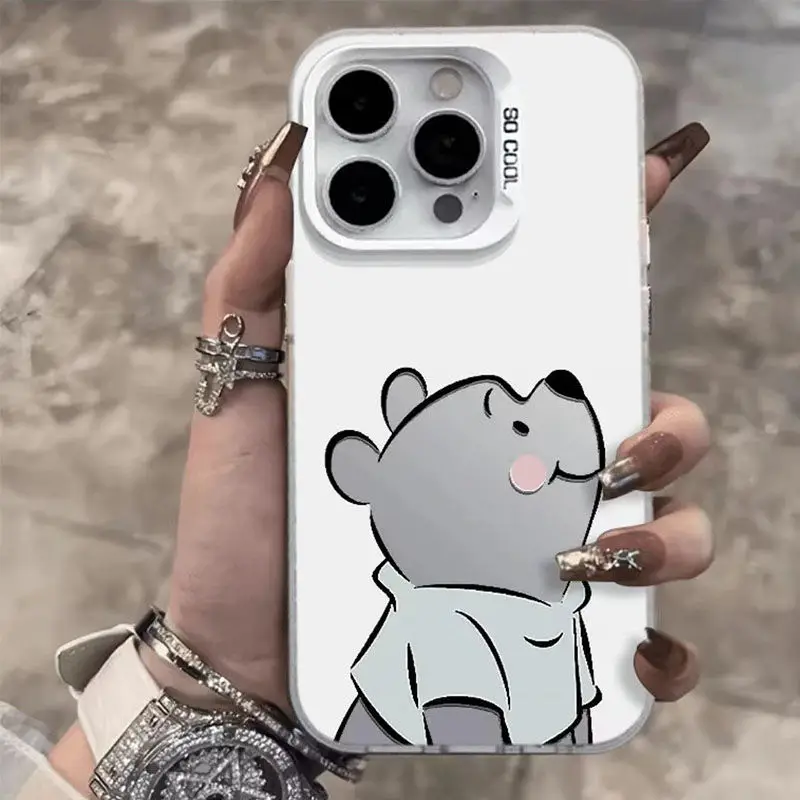 Disney Winnie The Pooh custodia per telefono carina per iPhone 15 14 13 12 11 Pro Max XR XS X 12 13 Mini 7 8 Plus Y2K Cover posteriore Kawaii per