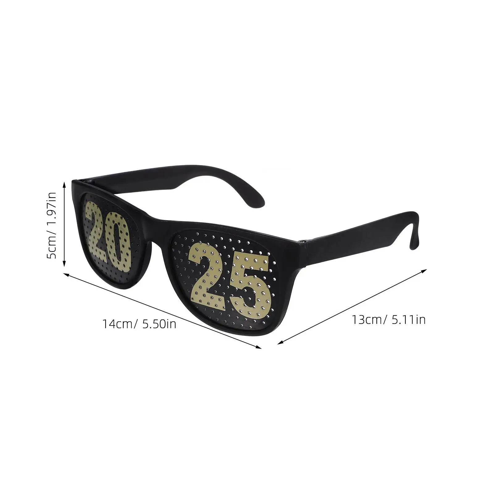 Accessories Digital Glasses Happy New Year Black Graduation Picture Props Man Vintage Decor