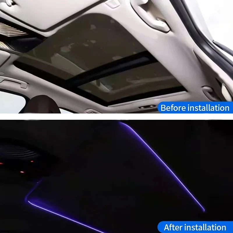 11 colori LED Sunroof Light luci ambientali per BMW serie 3/5 G20 G30 G01 G05 X3 X4 X5 X6 X7 tetto auto lucernario panoramico