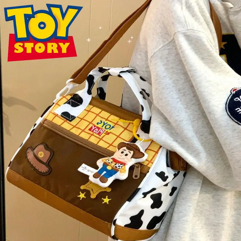 Disney Toy Story Woody Anime Handbag Buzz Lightyear bambini borsa a tracolla carina ragazze borsa a tracolla da viaggio di grande capacità regalo