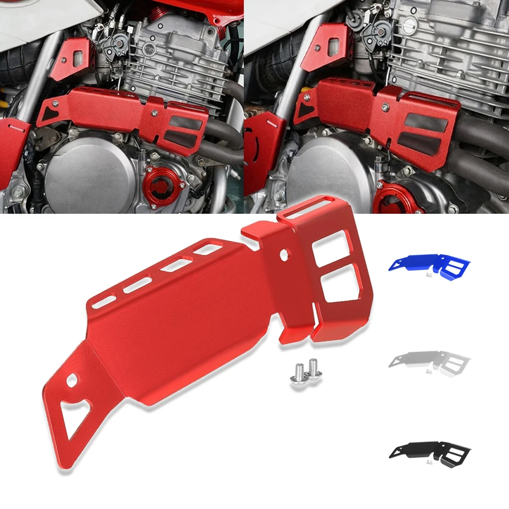 Motorcycle CNC Aluminum Silencer Header Heat Pipe Guard Cover Protector For Honda XR650L XR 650L1993 1994 1995 1996 1997-2024