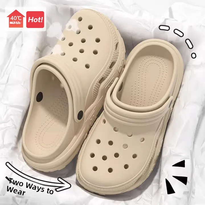 

Women's Soft Bottom Non-Slip Summer Indoor Outdoor Wearable Hole Hole Shoes Comfortable Footwear Casual Style EVA Material
