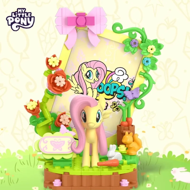 My Little Pony Shining Debut Series Pinkie Pie Apple Jack Rainbow Dash Twilight Sparkle Rarity Assembling Block Model Ornament view 4