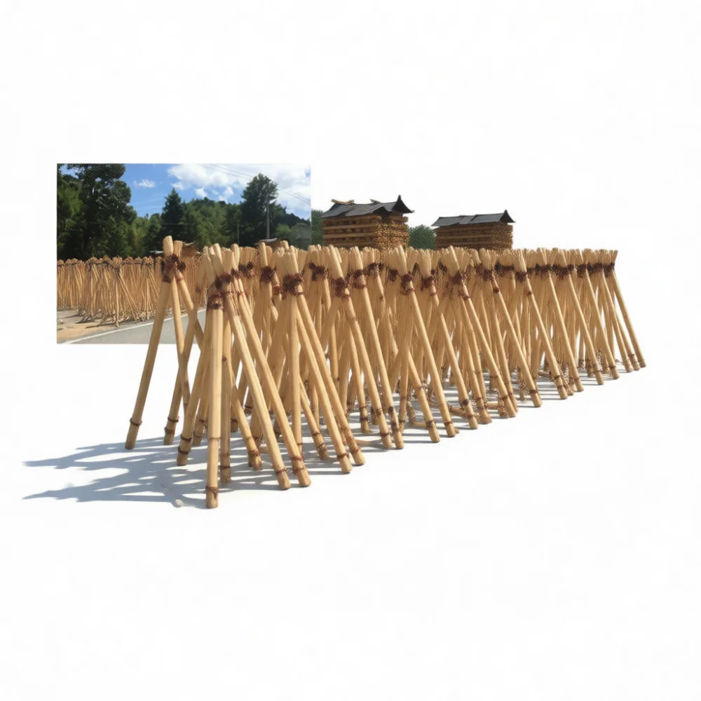 Outdoor Decorative Wood Fence Carbonized Barrier Garden Lawn Landscape Edging Yard Partition Pathway Divider Supplies
