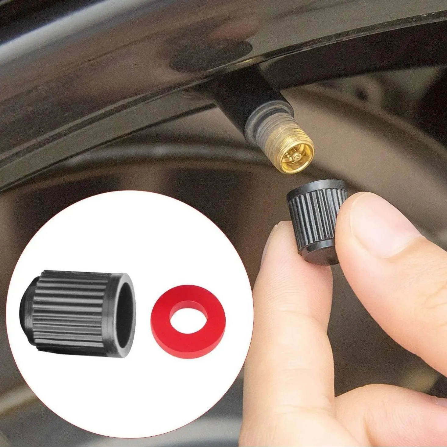 10-50pcs Tire Valve Caps Plastic Car Tire Stem Dust Covers Universal Valve Caps for Cars Bicycle Trucks Motorcycles Auto Wheel