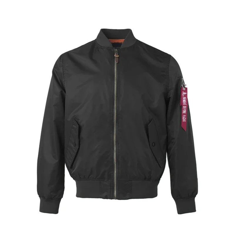 2027 Water Resistant Ma1 Lightweight Green Tactical Military Varsity Flight Windbreaker Pilot Air Force Bomber Jacket for Men