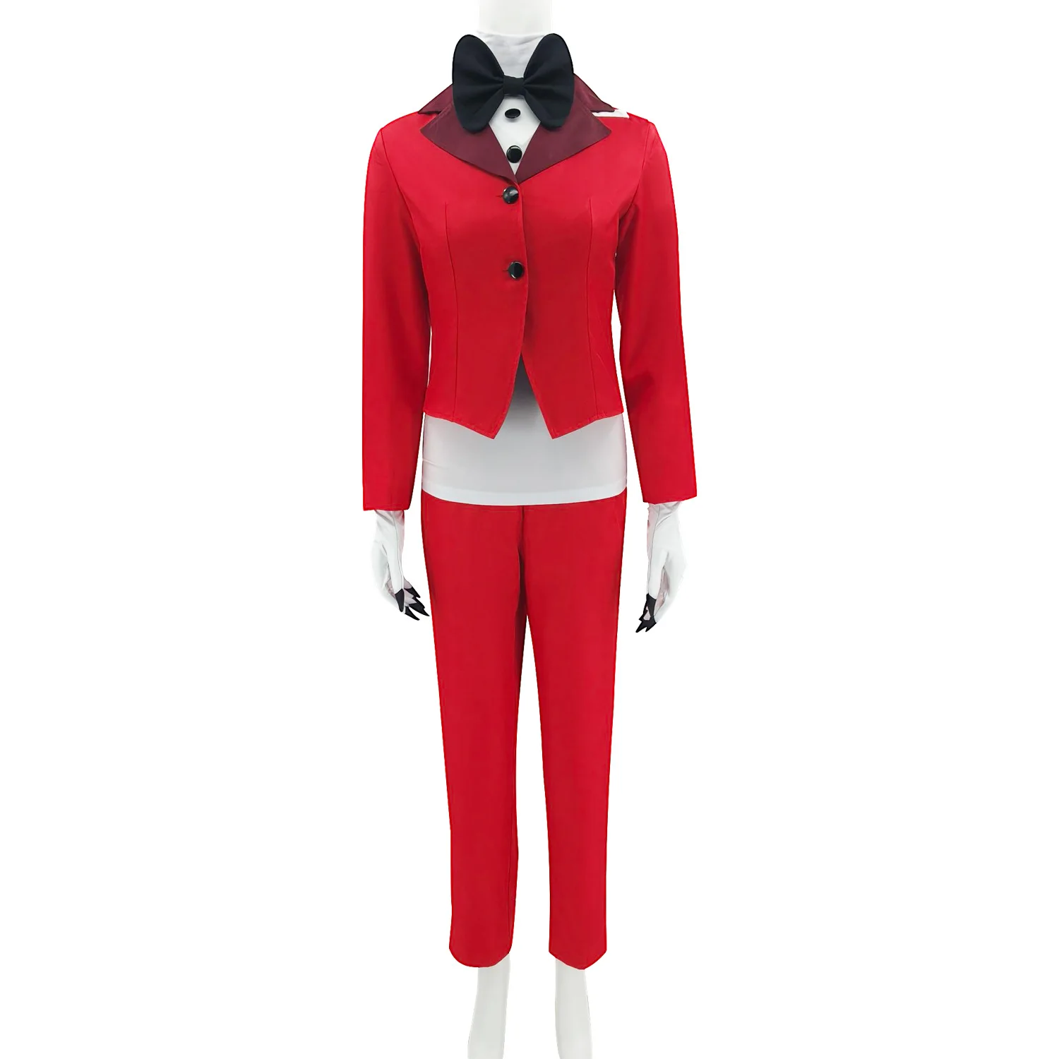 

Anime Charlie Morningstar Cosplay Costume Red Suits Woman Halloween Cosplay Charlie Morningstar Customized Clothes