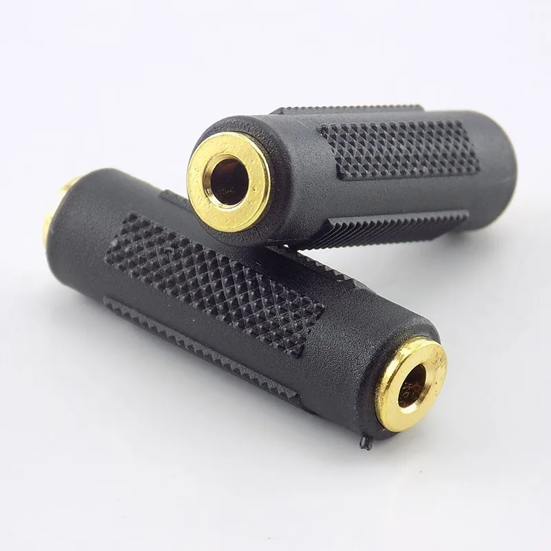 1/2/5/10pcs Mini 3.5mm Female to 3.5mm Female Stereo Audio Converter Connector Jack Coupler Adapter Gold Plated C3