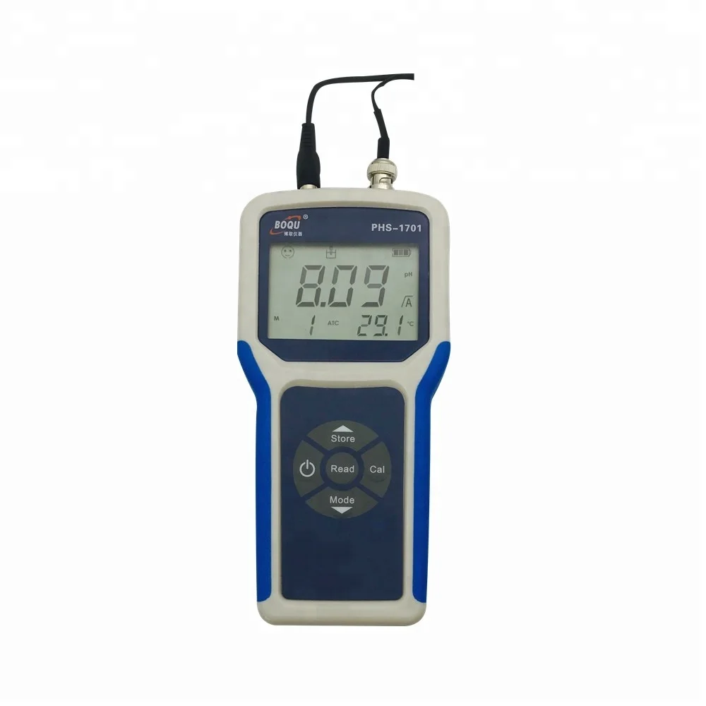 BOQU High Accuracy PHS-1701 Portable pH&ORP Meter WIth display ph and temperature values for environmental monitoring