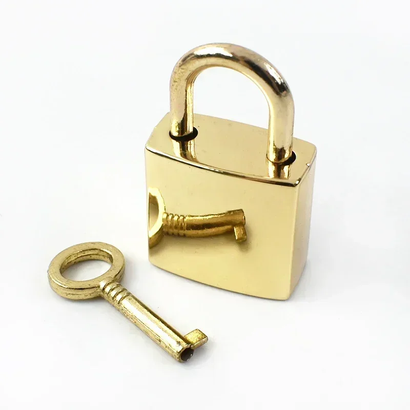 2/5/10 Set Meetee Gold Silber Gun Black Messing Schloss Schlüsselzubehör Gestreiftes Taschenhängeschloss Handtaschenschnalle Verschluss Hardware