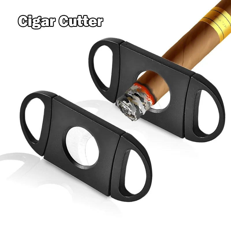 2022 Cigar Cutter Brand Stainless Steel Metal Classic Cigar Cuttter Cigar Scissors Travel Smoking Accessories Gift for boyFriend