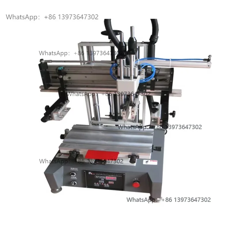 New Semi-Automatic Desktop Silkscreen Card Printer Includes PVC Pocket Glass Bucket Screen Printing T Groove Table Motor