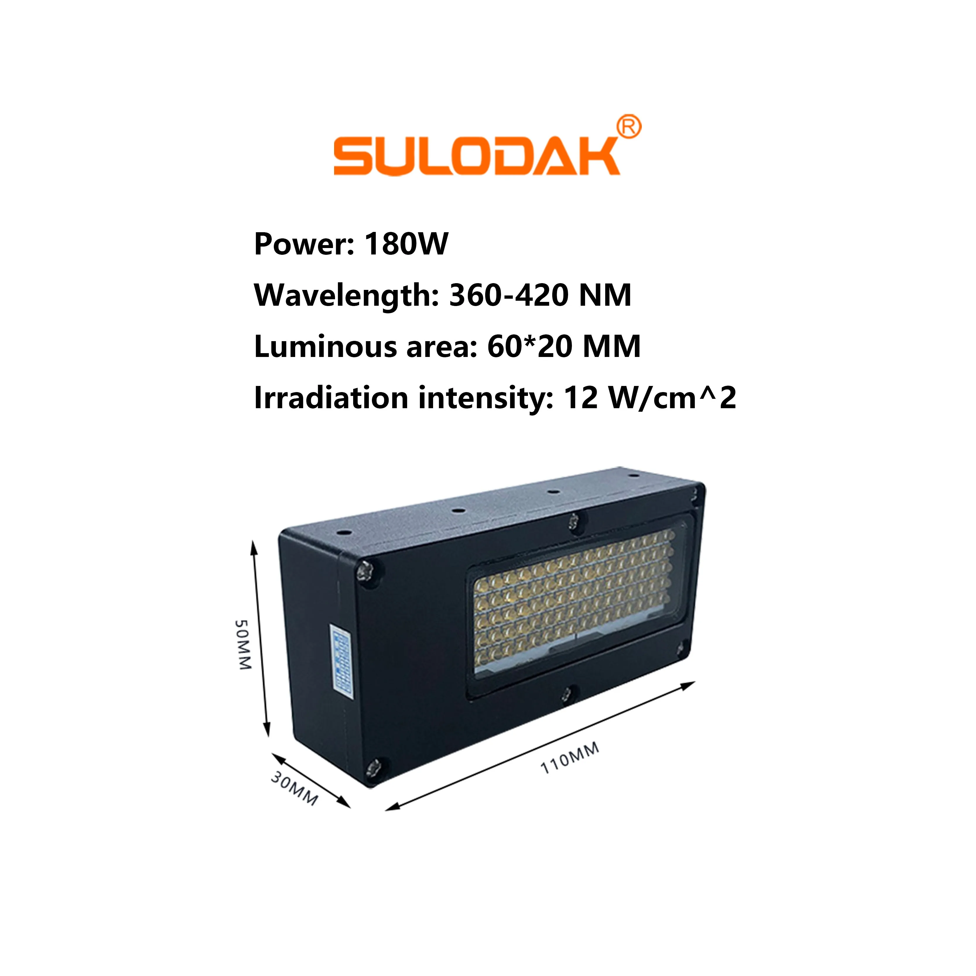 395nm Water Cooling LED  Curing And Drying Light For  5th 7th Generation Printhead And Ricoh GH2220  Inkjet Printer