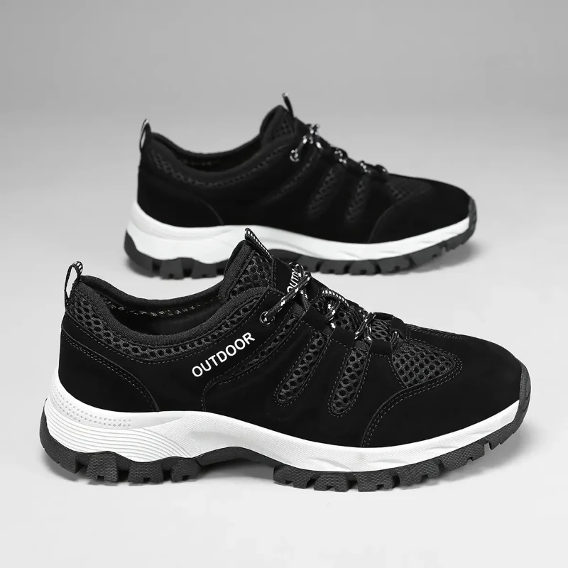 Zapatillas de deporte para caminar al aire libre de talla grande 39-47, zapatos para hombre, Tenis Masculino, zapatos informales resistentes para senderismo, plataforma de diseñador de lujo