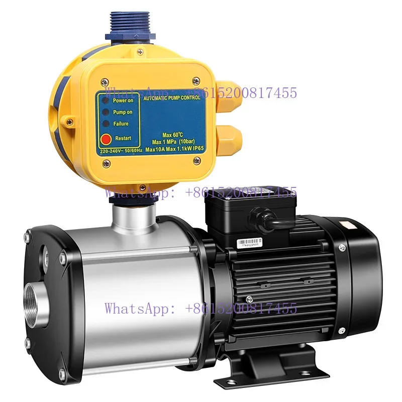 Stainless steel booster household tap water 220V multi-stage centrifugal large flow pump frequency conversion