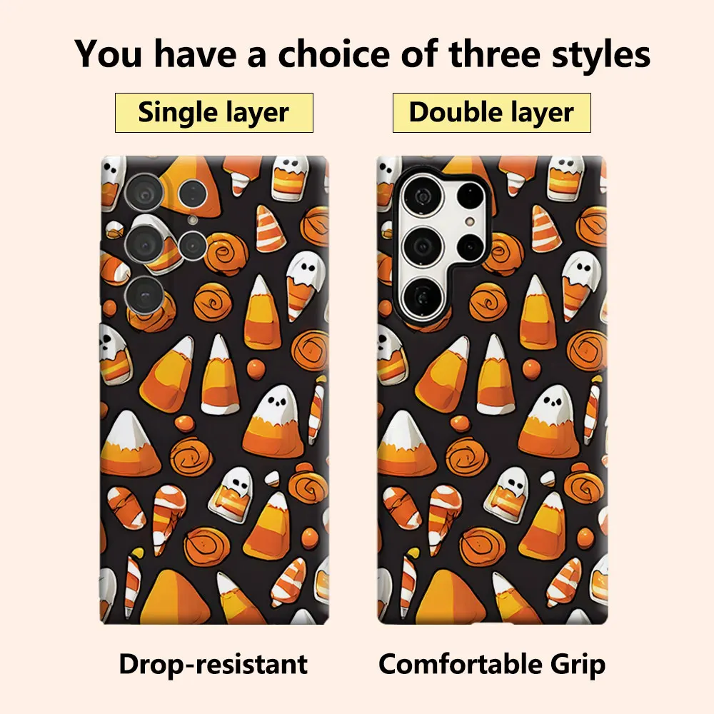 Halloween Candy Mix Luxury Fashion Full Lens Protective Case for Samsung Galaxy S26 S25 S24 A56 A36 Plus Ultra