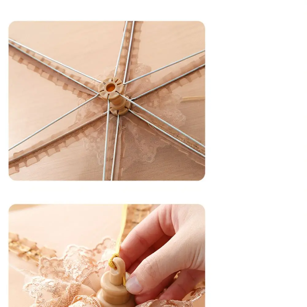 Kitchen Foldable Food Cover Mesh Screen Net Protector Dustproof Dining Table Lid Decorative Lace Kitchenware Aid