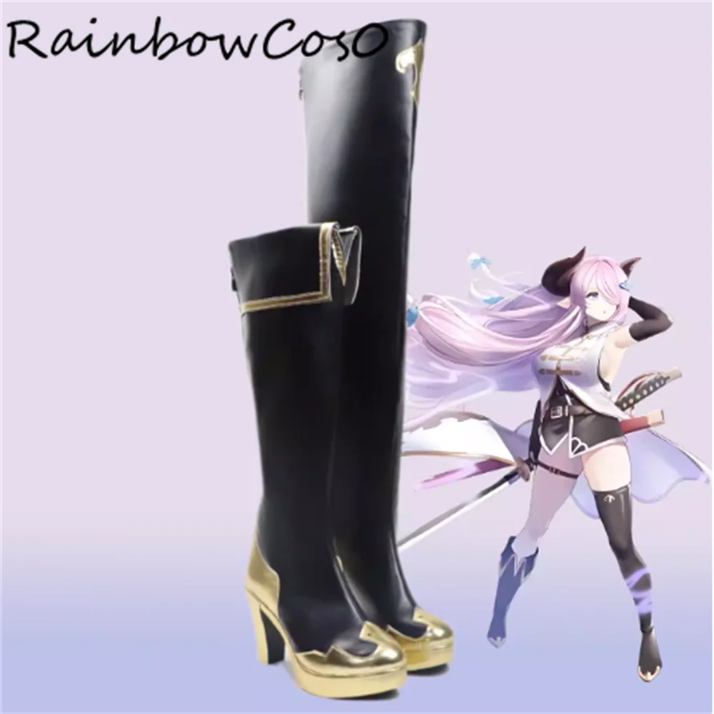 

Обувь для косплея Narmaya mao Granblue Fantasy, ботинки для игр, аниме, Хэллоуина, Рождества, RainbowCos0 W5644