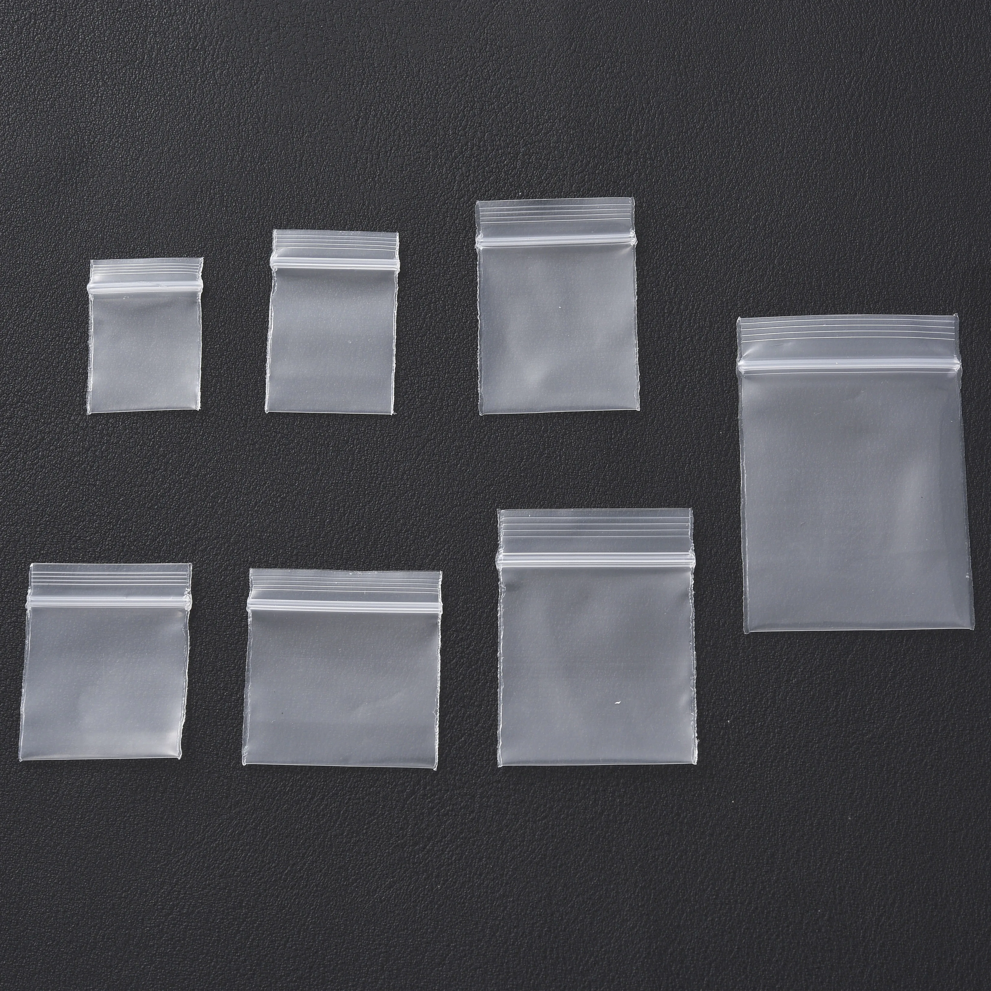 100PCS PE Clear Ziplock Bags, Reusable Plastic Self Sealing Storage Pouches For Jewelry, Beads, Small Craft Parts Packaging
