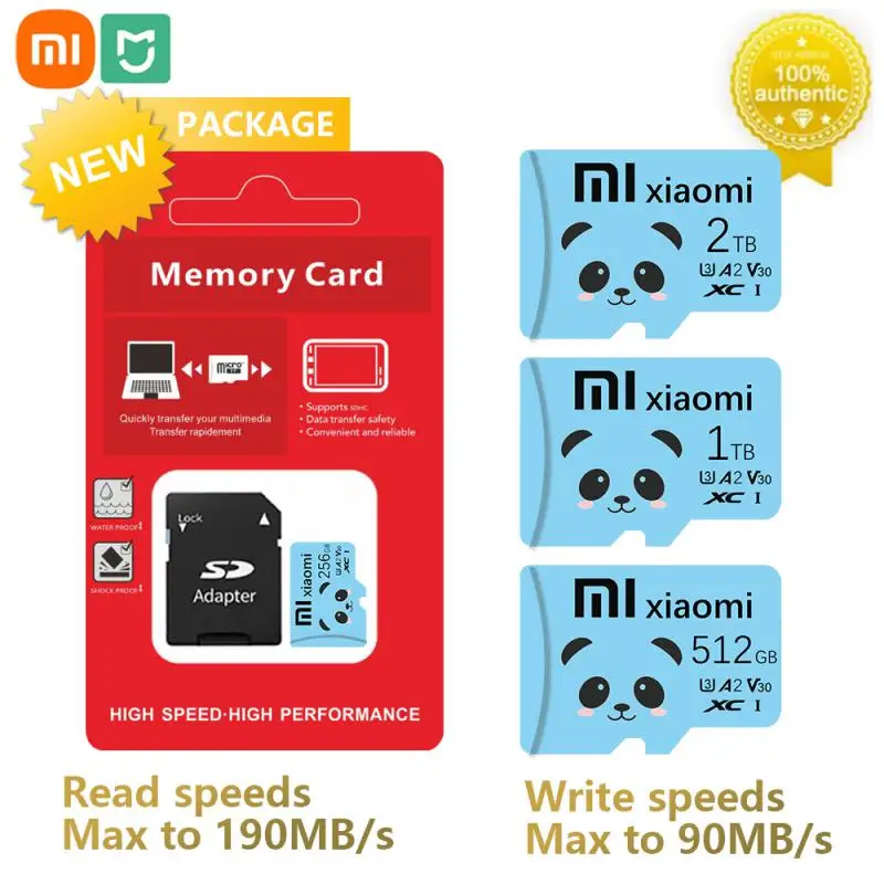 XIAOMI Mijia-Carte mémoire SD, 128 Go 256 Go 512 Go, haute vitesse, irritation, 10 cartes flash pour smartphone, table, PC, appareil photo, mini carte SD Flash