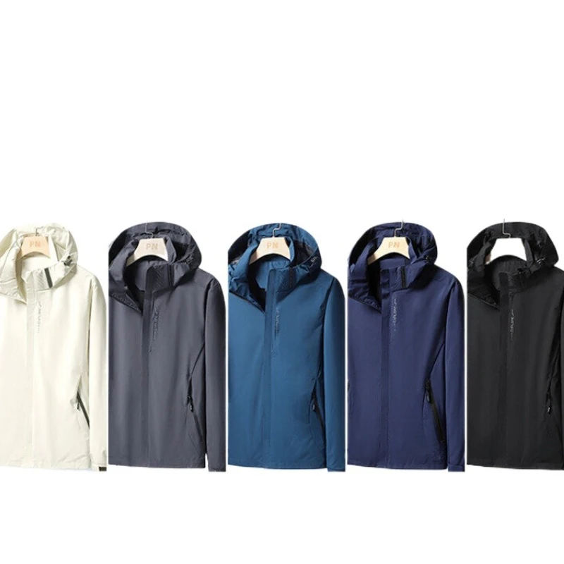 

2025 New Outdoor Thin Jacket Single-layer Waterproof Raincoat Men's Windproof Jacket Motorcycle Rider Raincoat