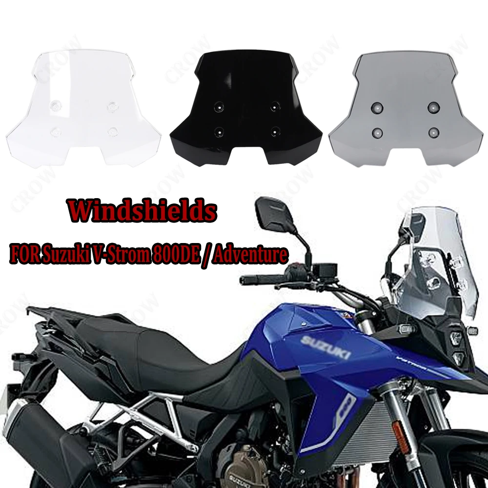 Windshields Windscreen Wind Shield Tall High Screen Deflector Fairings Protector FOR SUZUKI V-STROM 800DE 2023 2024