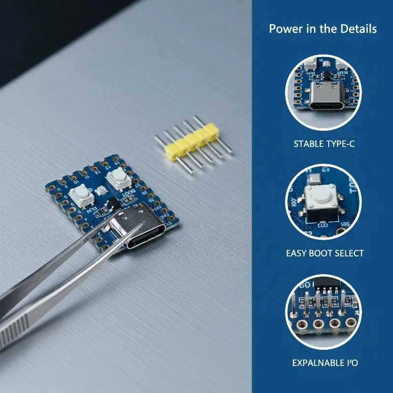 RP2350-Zero Raspberry Pi 2 Microcontroller Embedded Development Board With Type-C Interface For Electronics Projects 1PC