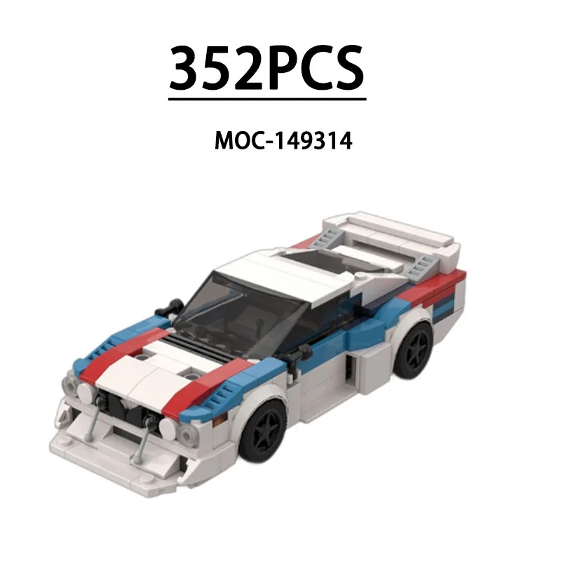 MOC-149314 Building Blocks Speed Champion, 8 Grid Racing Car, Truck Model 352pcs Kids Birthday Gift, Christmas DIY Toy