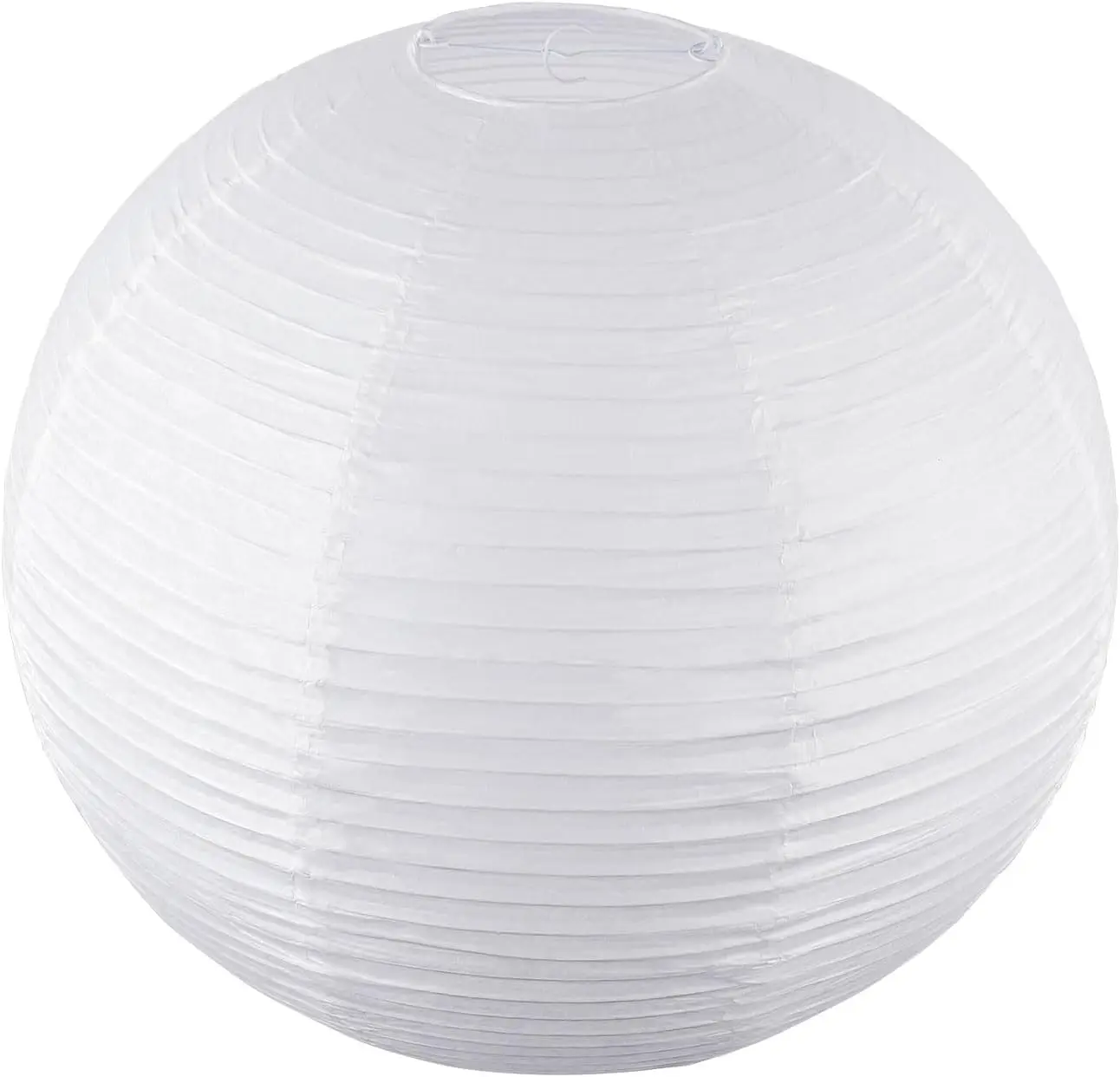 

19.68" White Round Paper Lanterns, Chinese/Japanese Paper Lantern Pendant Light, Large HangingPaper Lamp Shade for Party