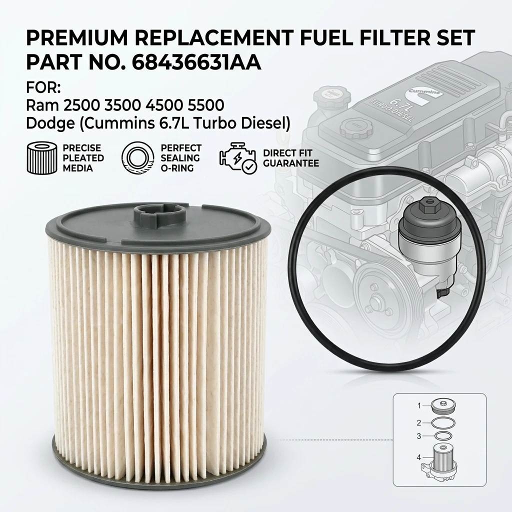 68436631AA PF46152 RAM 2500 3500 4500 5500 6.7L Turbo Diesel Engine, for Cummins Dodge Replacement