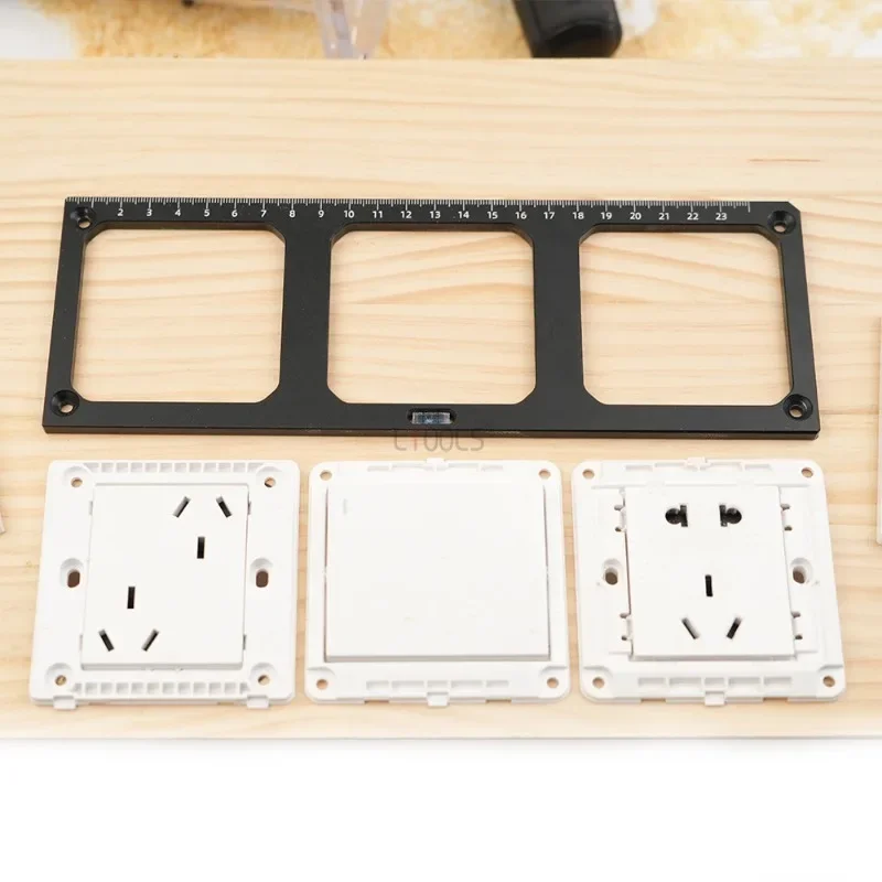 86-Box 70mm Switch Socket Opening Template Hand Tool Triple Hole/Single Hole Standard Bottom Box Size For Wall Switches Sockets